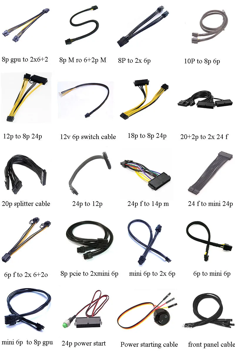 Angitu-o Oem Personalizou Cablagens do Cabo do Computador Cabos do Adaptador - Imagem 3