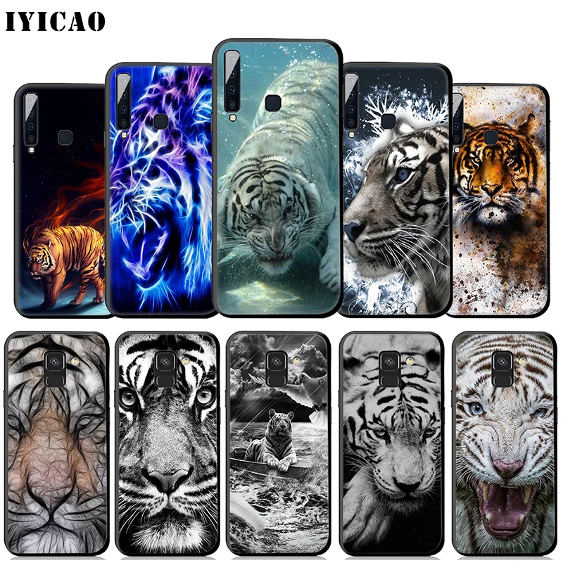IYICAO абстрактный Тигр крутой мягкий чехол для samsung Galaxy A9 A7 A8 A6 Plus 2018 A3 A5 2017 2016 &amp J6