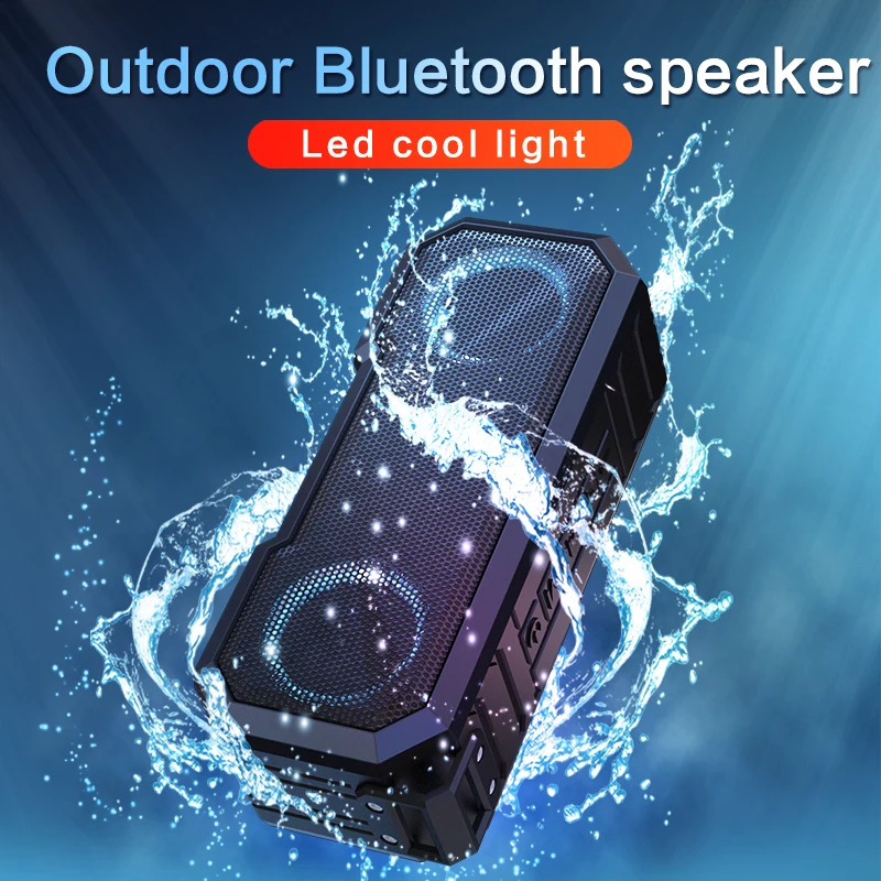 

Wireless Waterproof Portable Bluetooth Speaker Subwoofer Column TWS Stereo Bass Loudspeaker caixa de som Boombox Music Center