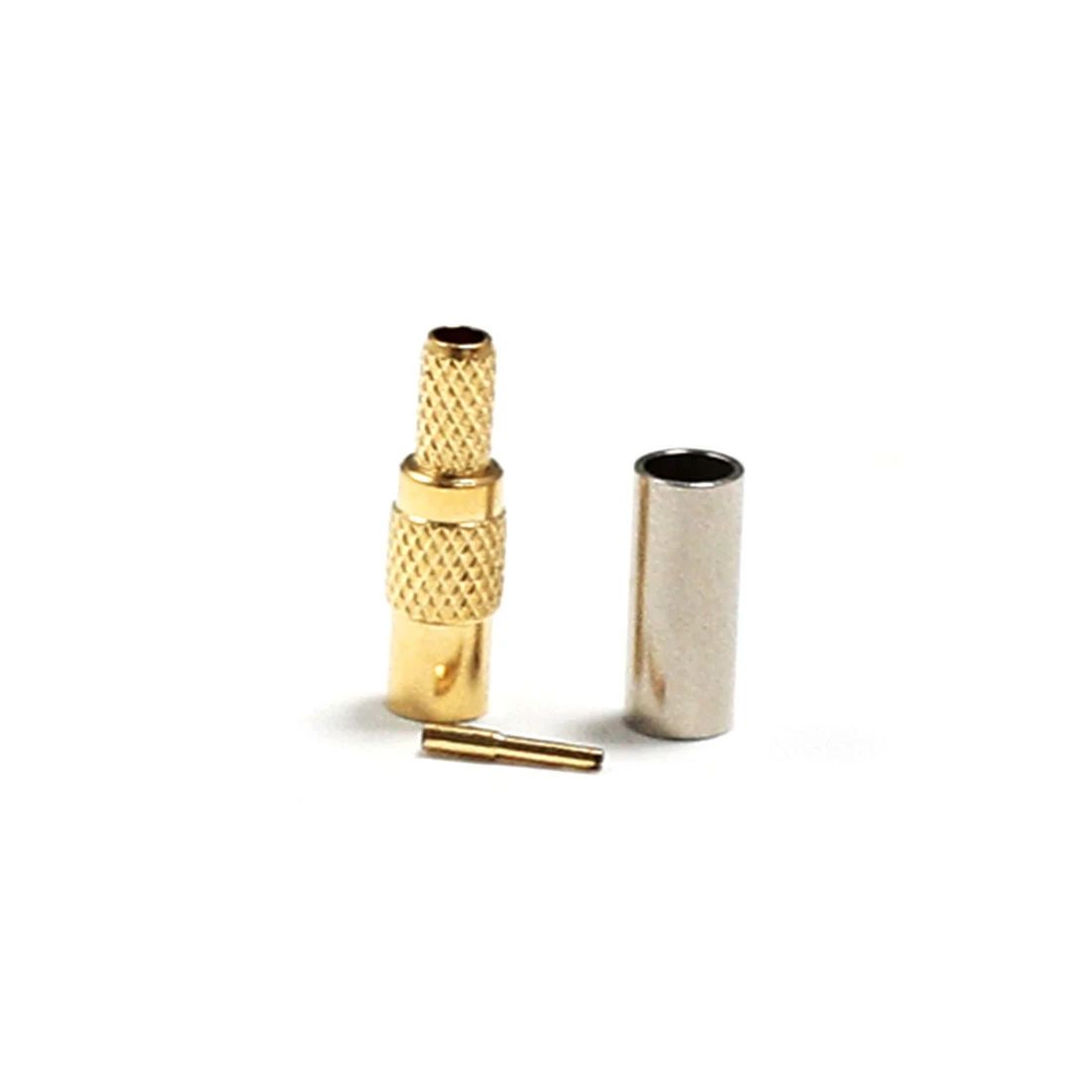 NEW MMCX  Female Jack RF Coax Convertor Crimp for  RG316 RG174 LMR100  Straight  Goldplated  wholesale MMCX Connector