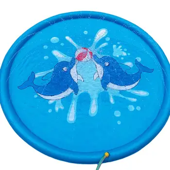 

Summer Outdoor Cartoon Spray Water Play Mat Kids Sea Animal Sprinkle Pad Water Spray Carpet Pad Toy Play Games Water Mat 170cm