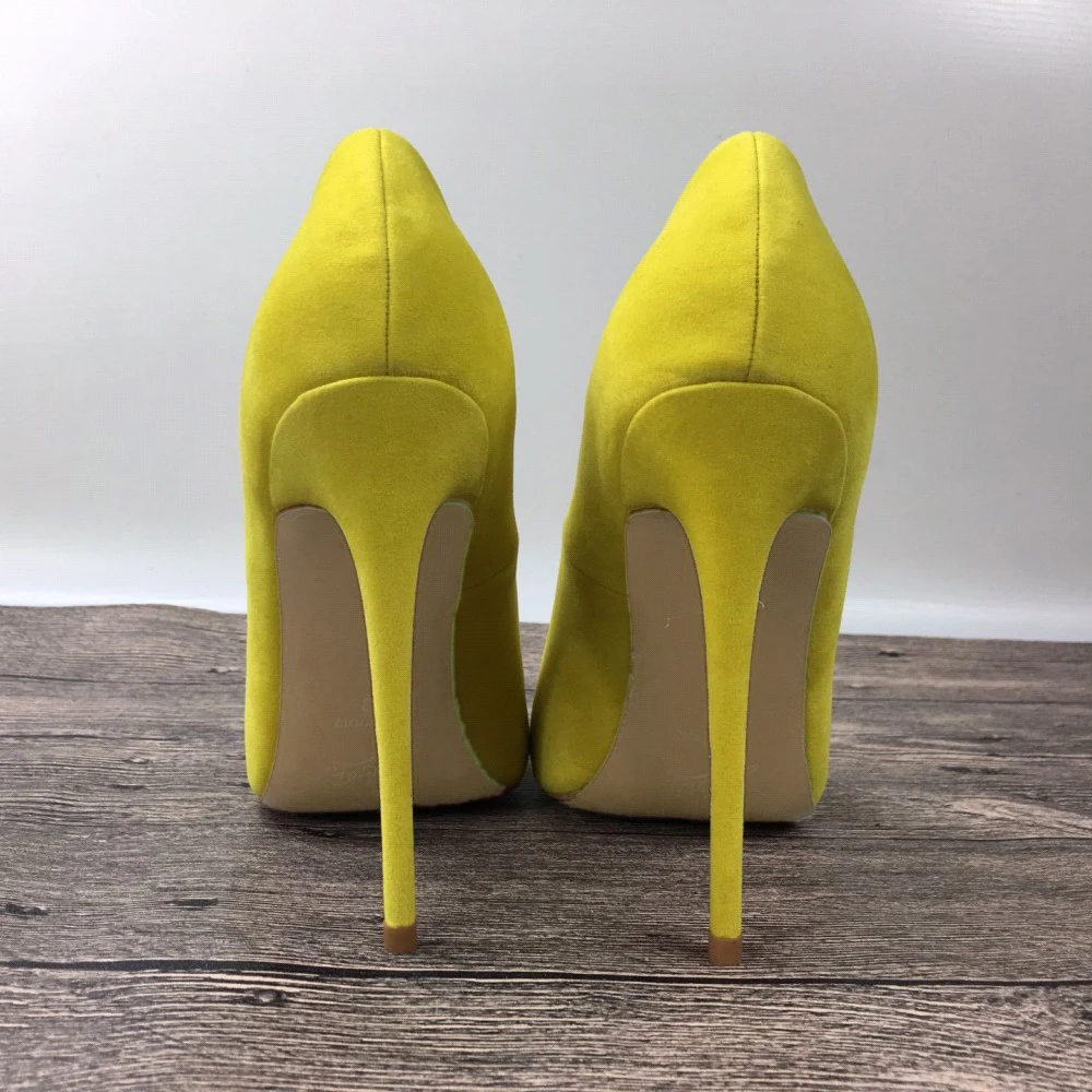 Qupid Women's Hannah - Lemon Lime Nubuck PU | Lime green shoes, Lime green  high heels, Yellow high heel shoes