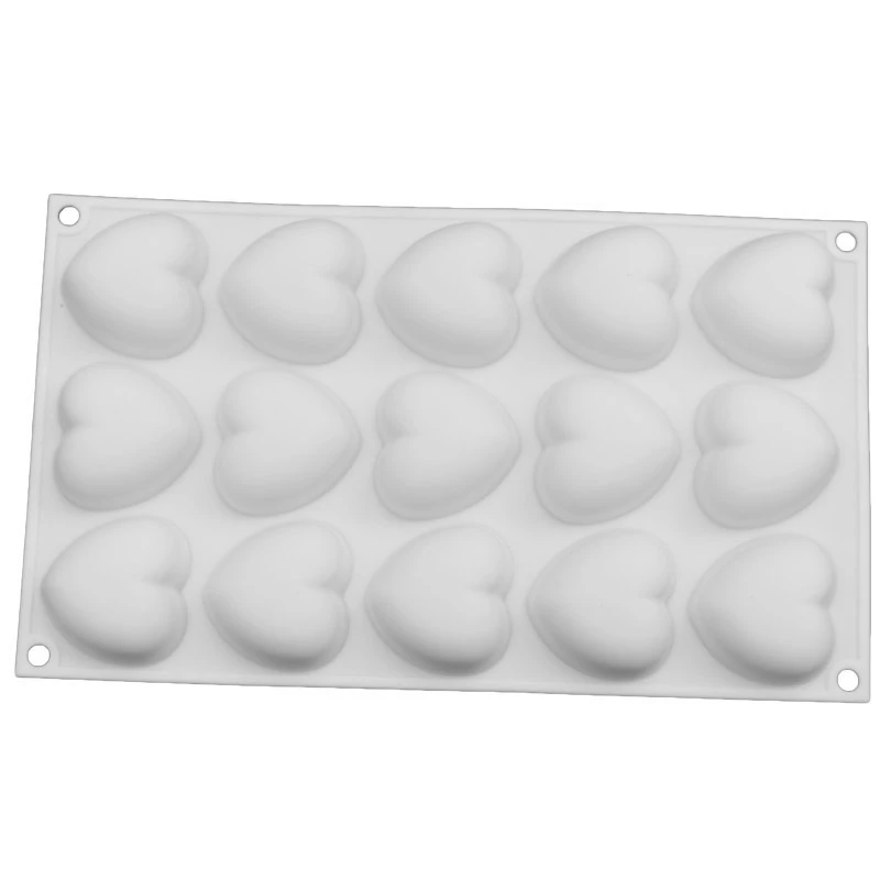 

15 Heart-Shaped Mini Cake Mold For Chocolate Desserts Pudding Baking Cakes Decorating Tool Molds Pan