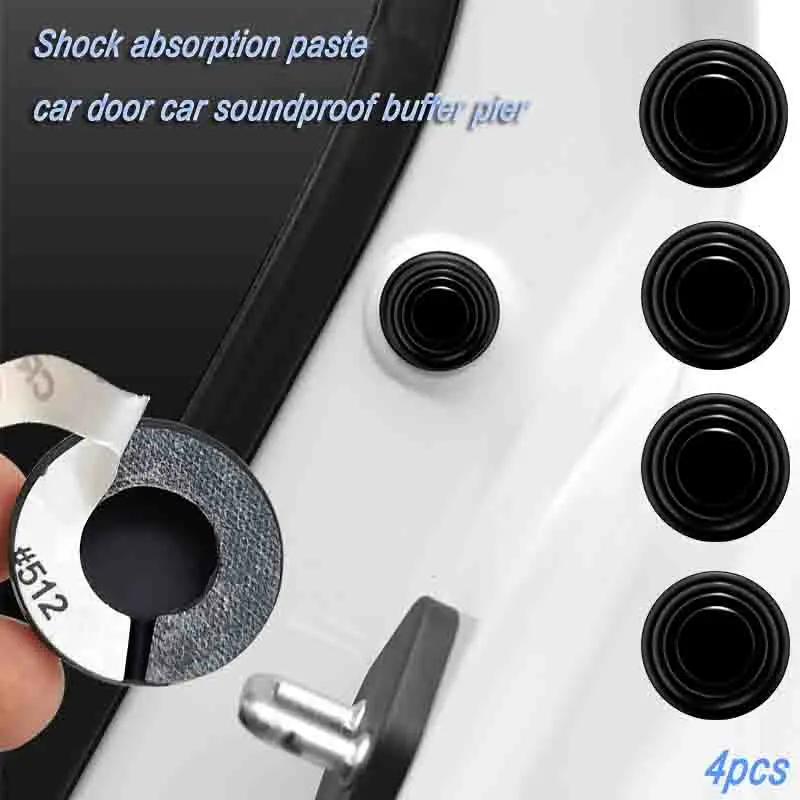 4Pcs New Car Door Buffer Cushion Pad Mat Switch Shock Absorption Cushion Stickers for Toyota Celica Cruiser 2021 Car Accessories