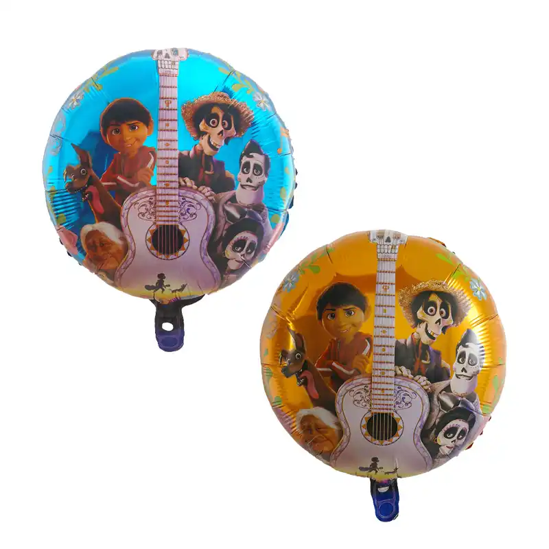 10 шт./партия, 18 дюймов круглые воздушные шары Коко, гелиевые майларовые шары, Детские вечерние украшения на день рождения, Мигель, воздушный ...