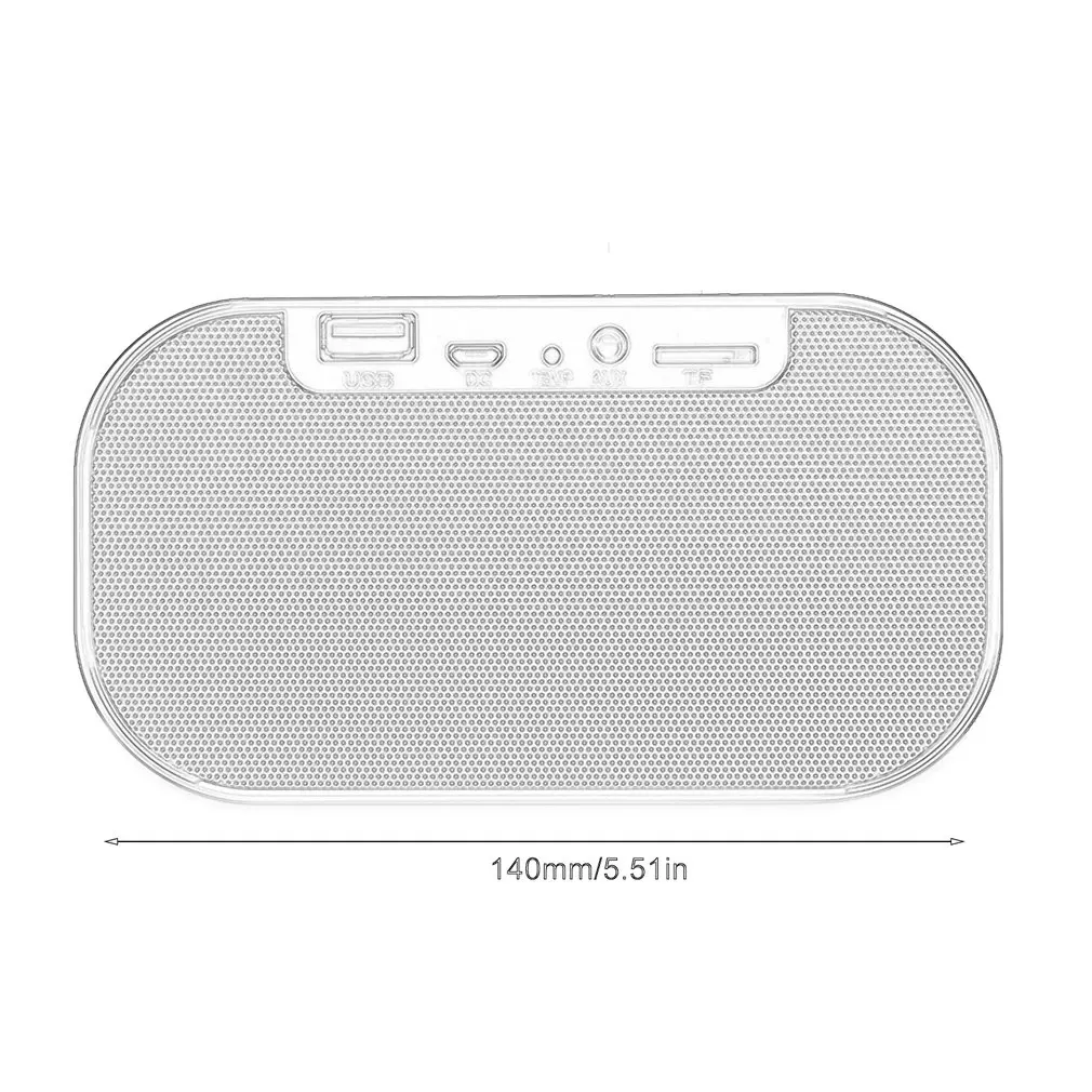 S2 зеркальный Мини Bluetooth динамик беспроводной стерео алюминиевый Parlante портативный ЖК, радио Будильник tf-линия на открытом воздухе динамик s