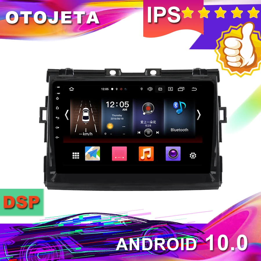 Новое поступление, 9 дюймов Android 10,0 автомобильный gps для Toyota ESTIMA PREVIA автомобильный Радио мультимедийная лента рекордер bluetooth навигация