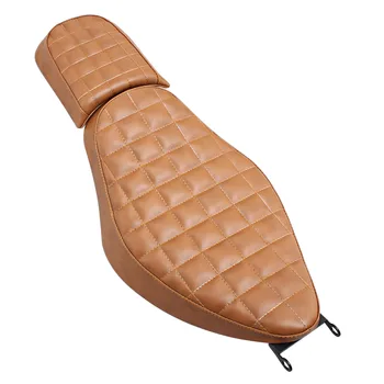 

Motorcycle Solo Rider & Rear Passenger Seat Two-Up Seat Black Fit For Sportster 1200 Forty-Eight XL1200X 10–18 / 883 Iron XL883N