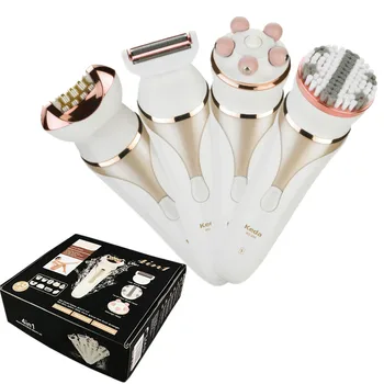 

Women Shavers Electric Razor Hair Removal Epilator Cordless Rechargeable Waterproof Bikini Trimmer with Facial Cleansing Brush
