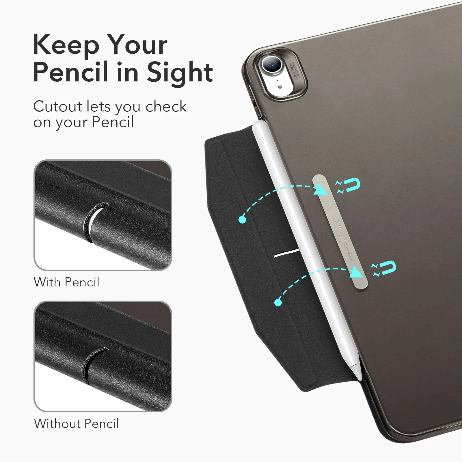 ESR for iPad Pro 12.9 for iPad Air 4 5 Case Pro 11 Mini 6 Case 9 8 7 Back Cover 12 9 for ipad case tablet case
