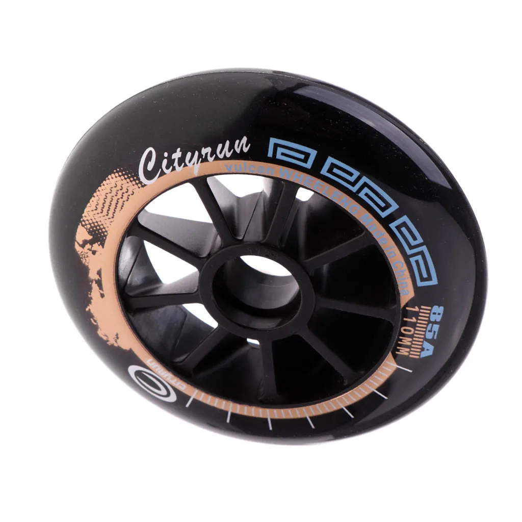 1 pcs Inline Roller Skate Wheel Replacement Skating Accessory Durable High Elastic Wear-resistant Sports Equipment 90/100/110mm