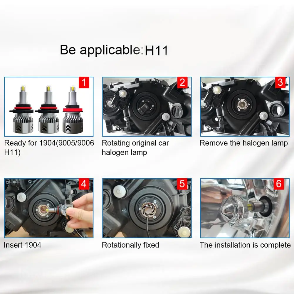 Водонепроницаемый Автомобильный свет 9600LM H4 H7 H8 H9 H11 Противотуманные фары H7 Светодиодные Автомобильные передние фары лампы 12V 6000K