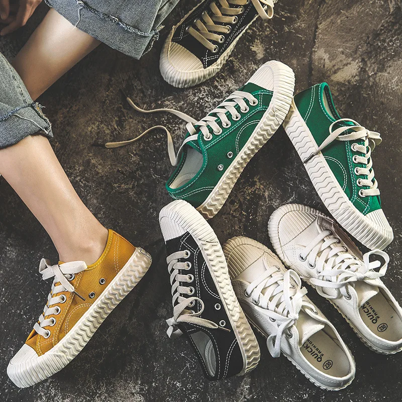 

2020 summer hot biscuit shoes lovers canvas shoes women's shoes Korean version of Joker breathable student sports shoes