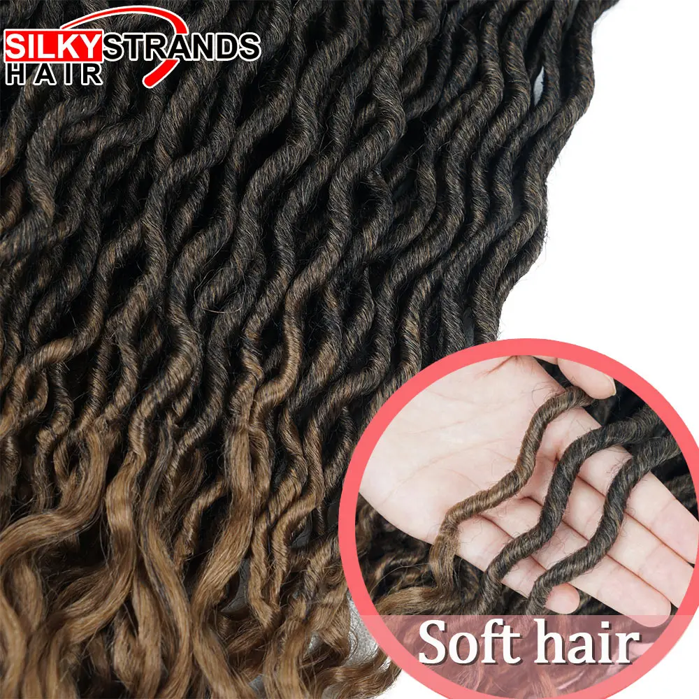 Crochet Hair Extensions Faux Locs Crochet Braids Braiding Hair Bulk Synthetic Ombre Braids Bohemian