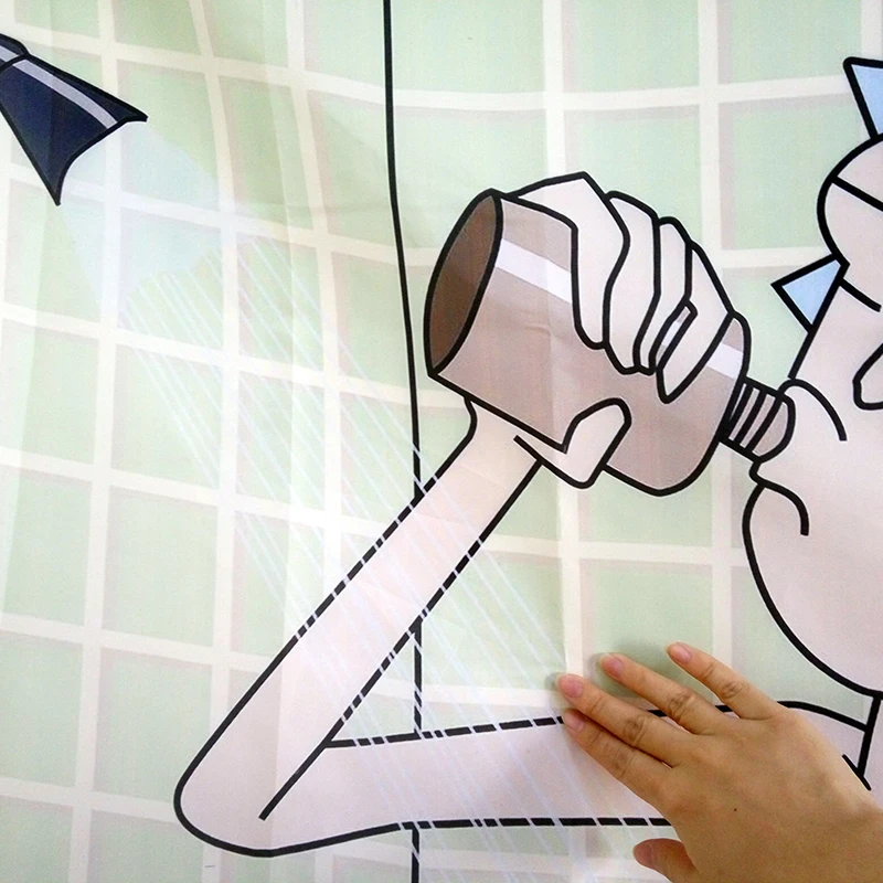 Мультфильм водонепроницаемый занавески для душа Рик и Морти голые занавески для душа живописные ванная комната водонепроницаемый Штора для ванны Декор