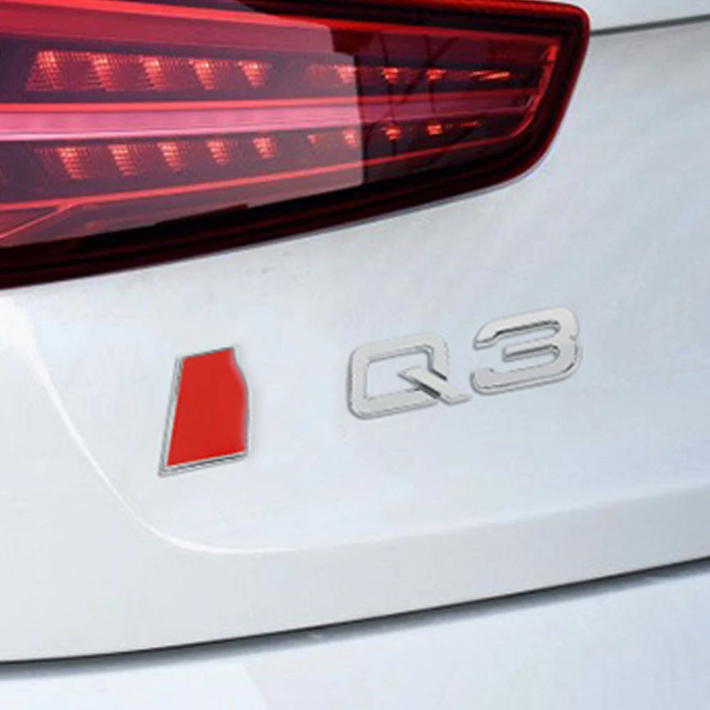 Для Audi Q3 8U, автомобильный Стайлинг, задние ворота, багажник, эмблема, задний логотип, наклейка, внешние аксессуары
