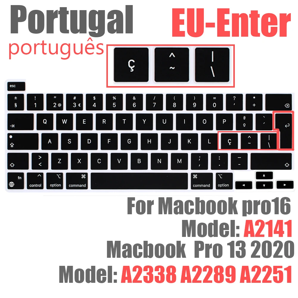 teclado capa de silicone macio a2251 a2289 protetor de teclado pele