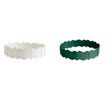 

20Pcs Plastics Garden Edging Fence,DIY Decorative Flower Bed and Grass Garden Border,Border Edging,Plant Palisade