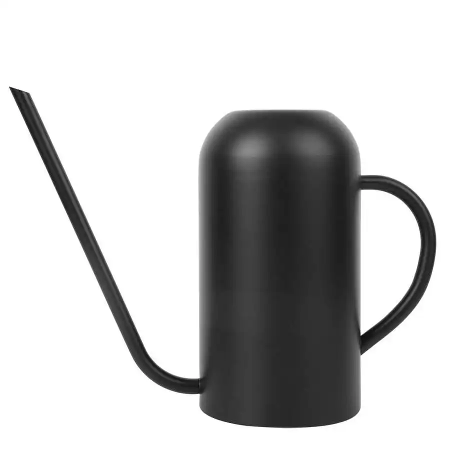 1.5L Stainless Steel Long Spout Watering Pot for Garden Flowers Plants Irrigation Tool Black Garden Watering Can