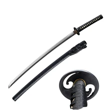 Practice Not Sharp Stainless Katana Sword Samurai Zinc Alloy Steel Full Tang Blade Iron Tsuba Wood Saya