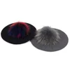 Geebro Female Winter Berets with 15 cm Real Ball Pom Pom Hat For Women Girl's Knitted Cap Thick Women'S Slouchy Skullies Beanies 4