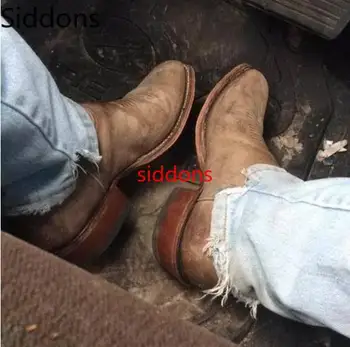 

Winter Ankle Boots Men Shoes with Fur Warm Vintage Classic Male Casual Motorcycle Boot Zapatos De Hombre Fashion Shoes Men D93