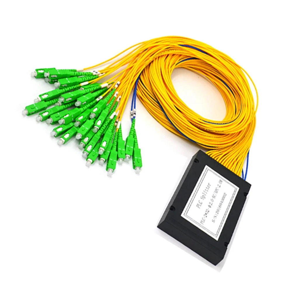

FTTH ABS Box PLC splitter 2:32 with SC connector,SC/APC 2x32 PLC splitter