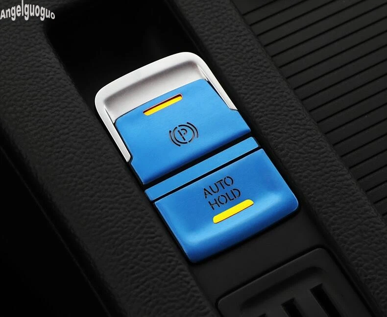 Стайлинг для VW Passat B8 Magotan B8L- Автомобильный Центральный ручной тормоз Автоматический Фиксатор кнопки P переключатель дверного замка декоративная накладка