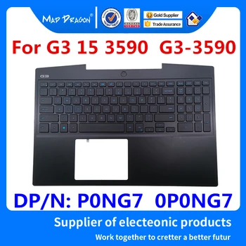 

NEW original US blue shell blue backlit keyboard palmrest Upper cover No backlight keyboard For Dell G3 15 3590 P0NG7 0P0NG7