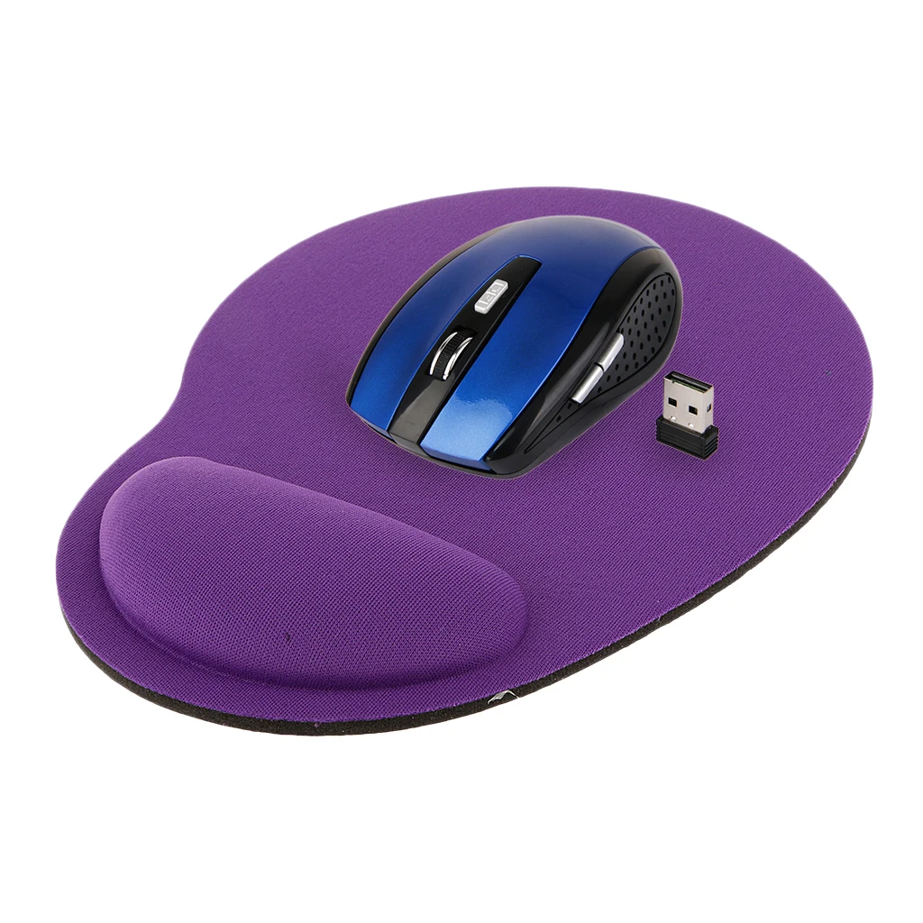 Портативная USB Беспроводная оптическая мышь 2 4 ГГц беспроводная + коврик для мыши