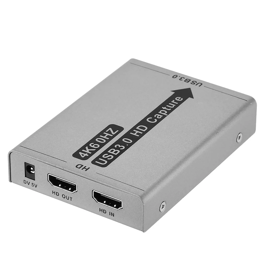Карта захвата HDMI USB 3 0 игровой видео конвертер с Loop out 1080P 60 Гц микрофон аудио для