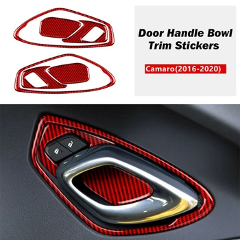 

6pcs Carbon fiber decoration Door For Chevrolet Camaro 16-20 Accessory