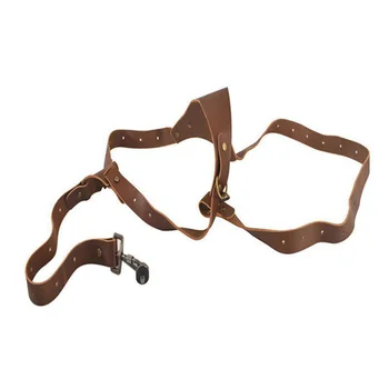 

Leather Camera Strap Adjustable Multi-function Slr Camera Belt Professional Photographic Equipment (Light Brown)