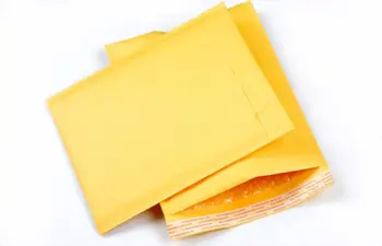 

10 Pcs/set Yellow kraft paper Bubble Paper Envelopes Gifts Package Mailers 90X130mm