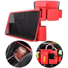 Автомобильный органайзер, сумка для хранения между сиденьями, вешалка для багажа, держатель для заднего сидения, искусственная кожа, мульти карман, автомобильный Стайлинг органайзер в машину органайзер