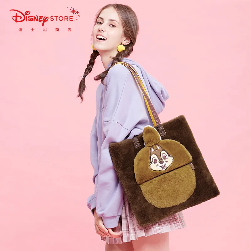 Модная дизайнерская сумка из мультфильма Disney плюшевая через плечо женская для