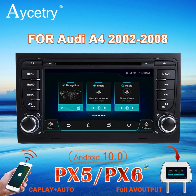 Для Audi A4 B8 S4 RS4 8E 8F B9 B7 B6 автомобильное радио 2 din Android 10 2din аудио Авторадио dvd плеер GPS