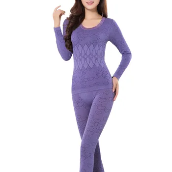 

Women Long Sleeve Comfy Winter Warm Underwear Tops+Pants Long Johns