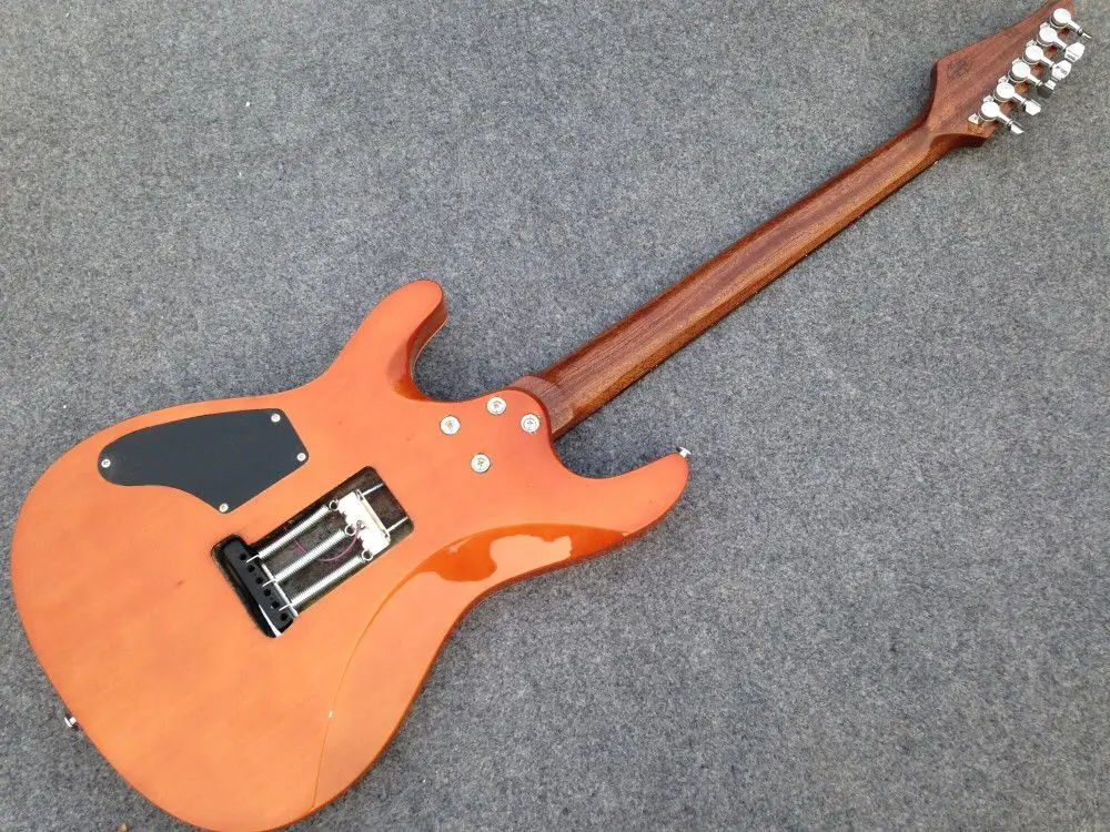 Высококачественная электрогитара. Цветной тигровый клен Sunburst top gitaar. rosewood fingerboard. Реальные фотографии