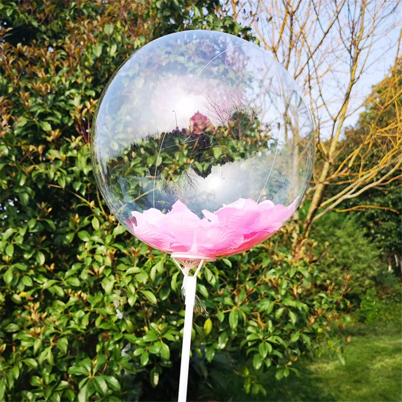 

5PCS Straight round "18" 20 "HD clear without trace Bobo birthday wedding decorations party decorations adult