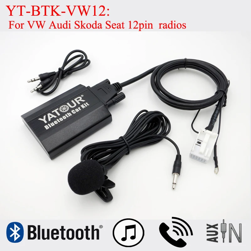 Adattatore Mp3 Bluetooth Yatour Per Vw Beetle Eos Fox Golf Gti Passat Polo Jetta