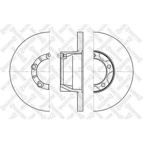 Диск тормозной передний VW LT 28-45 82-96 STELLOX 6020-4721-SX