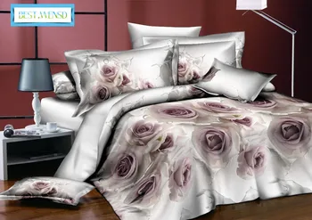 

BEST.WENSD Rose Jacquard Deluxe 3d comforter bedding sets sheet +Quilt cover sets +pillow cover Winter Home textiles bed clothes