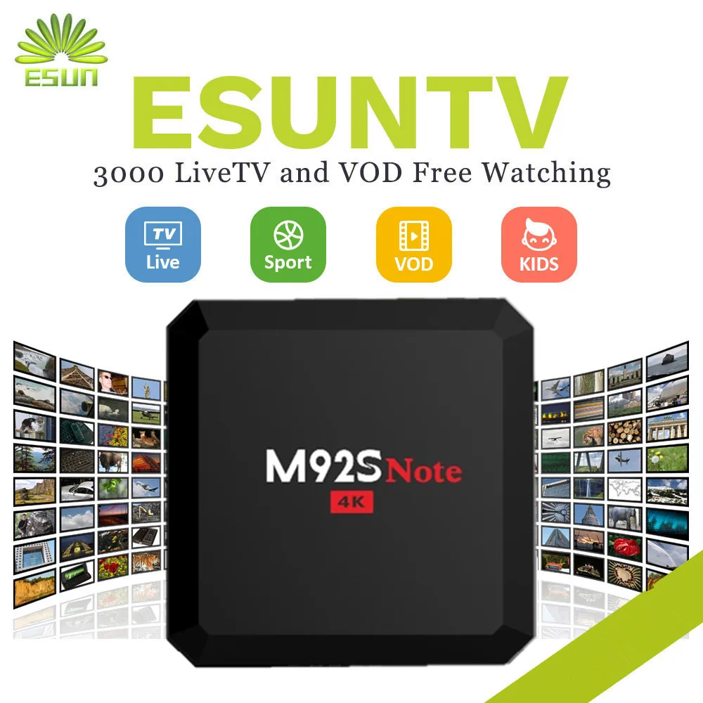 

1 Year IPTV included M92S NOTE S912 Android 6.0 TV Box 2/16G Spain UK Germany Italy Netherland Sweden Portugal EX-YU xxx US