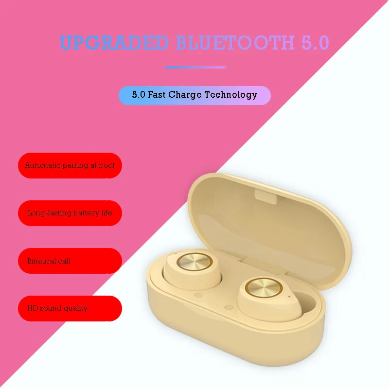 LIGE TWS Bluetooth Headphones  Binaural Earbuds