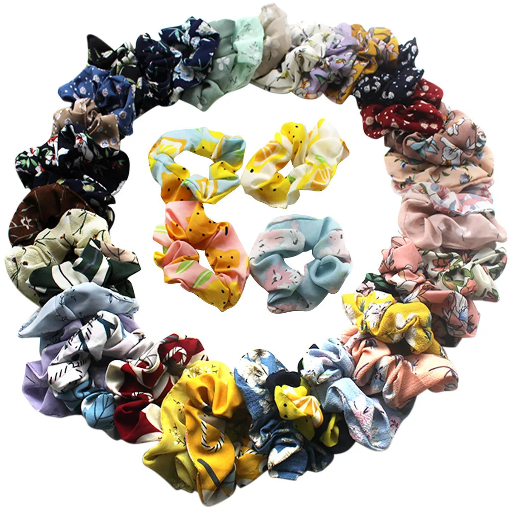 

40Pcs/Lot hair accessories For girls and kids Rubber Band the ponytail holder Elastic Hair Bands Multi-color Hair Scrunchies 9.5