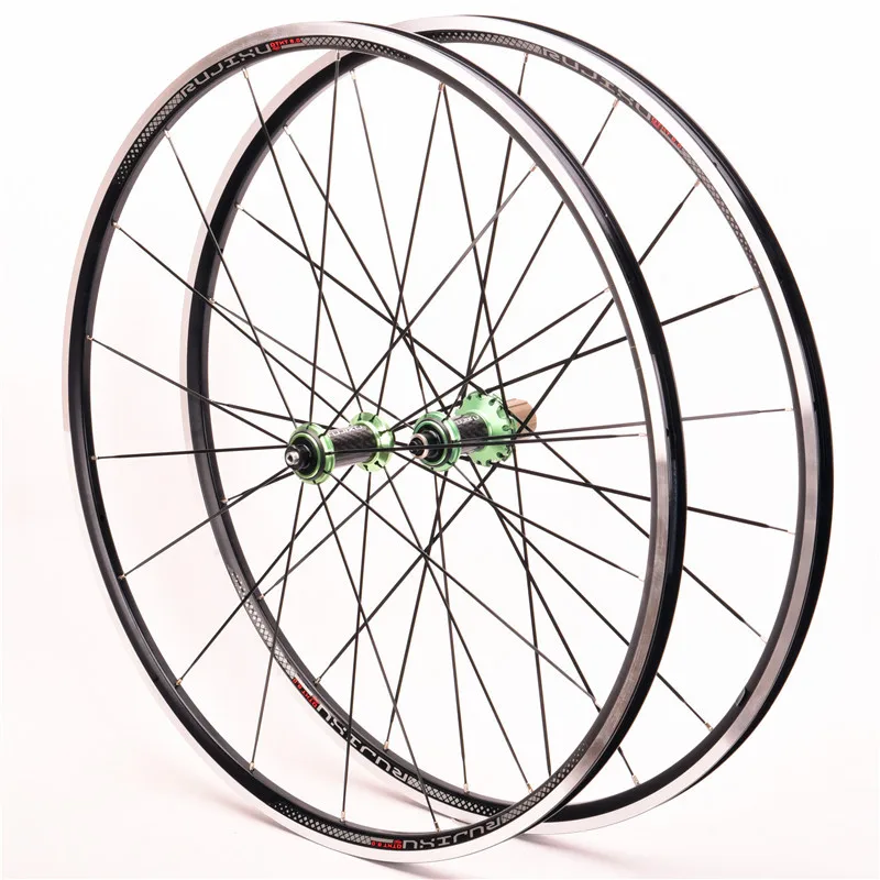 Climbing bicycle Road Bike Wheelset Rim 2:1 edit Carbon Hub four bearing Aluminum Alloy 700C ultralight road Bicycle Wheels