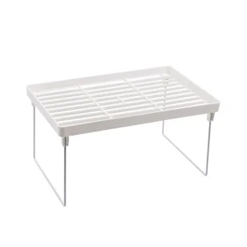 

1PC Multipurpose Rack Plastic Foldable Debris Desktop Rack Kitchen Storage Rack Shelf Organizer For Kitchen Flavoring Storages