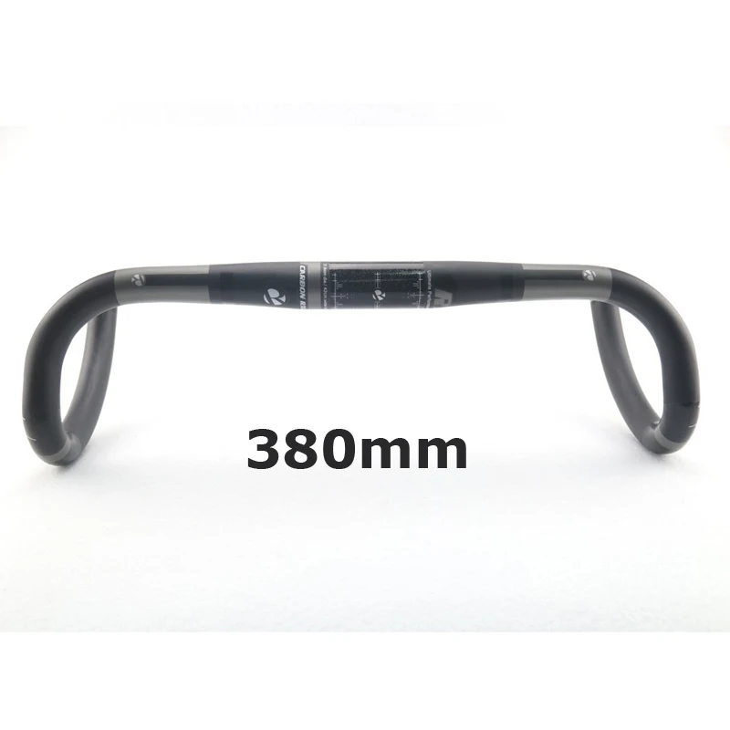 Grey 380mm RXL SL углеродный материал руль для городского велосипеда UD матовый руль велосипеда гоночные перчатки углерода 31,8*400/420/440 мм откидной руль - Цвет: Grey 380mm