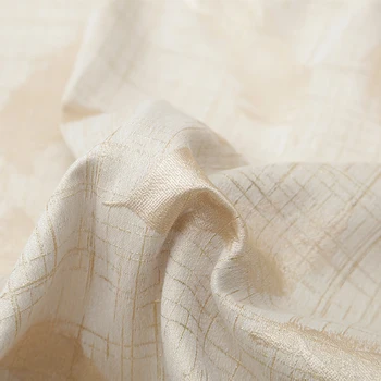 

Custom JX high-density high-density color-dyed color feather linen fabric coat windbreaker suit dress jacquard fabric